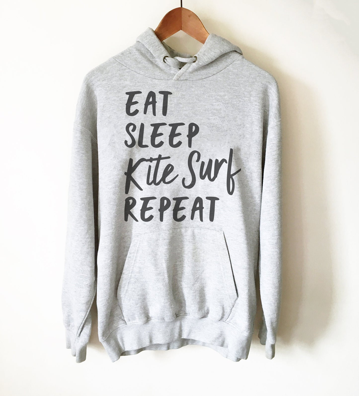 Eat Sleep Kite Surf Repeat Hoodie - Kitesurf Shirt, Kitesurf Gift, Kite Surf Shirt, Kite Surf Gift, Kite Shirt, Beach Shirt