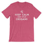 Keep Calm & Fold Origami Unisex Shirt - Origami Shirt, Origami Gift, Crafts Shirt, Craft Gift, Art Shirt, Geometric Shirt, Art Teacher Shirt