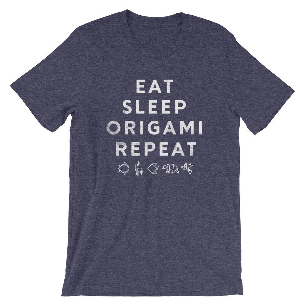 Eat Sleep Origami Repeat Unisex Shirt - Origami Shirt, Origami Gift, Crafts Shirt, Craft Gift, Art Shirt, Geometric Shirt, Art Teacher Shirt