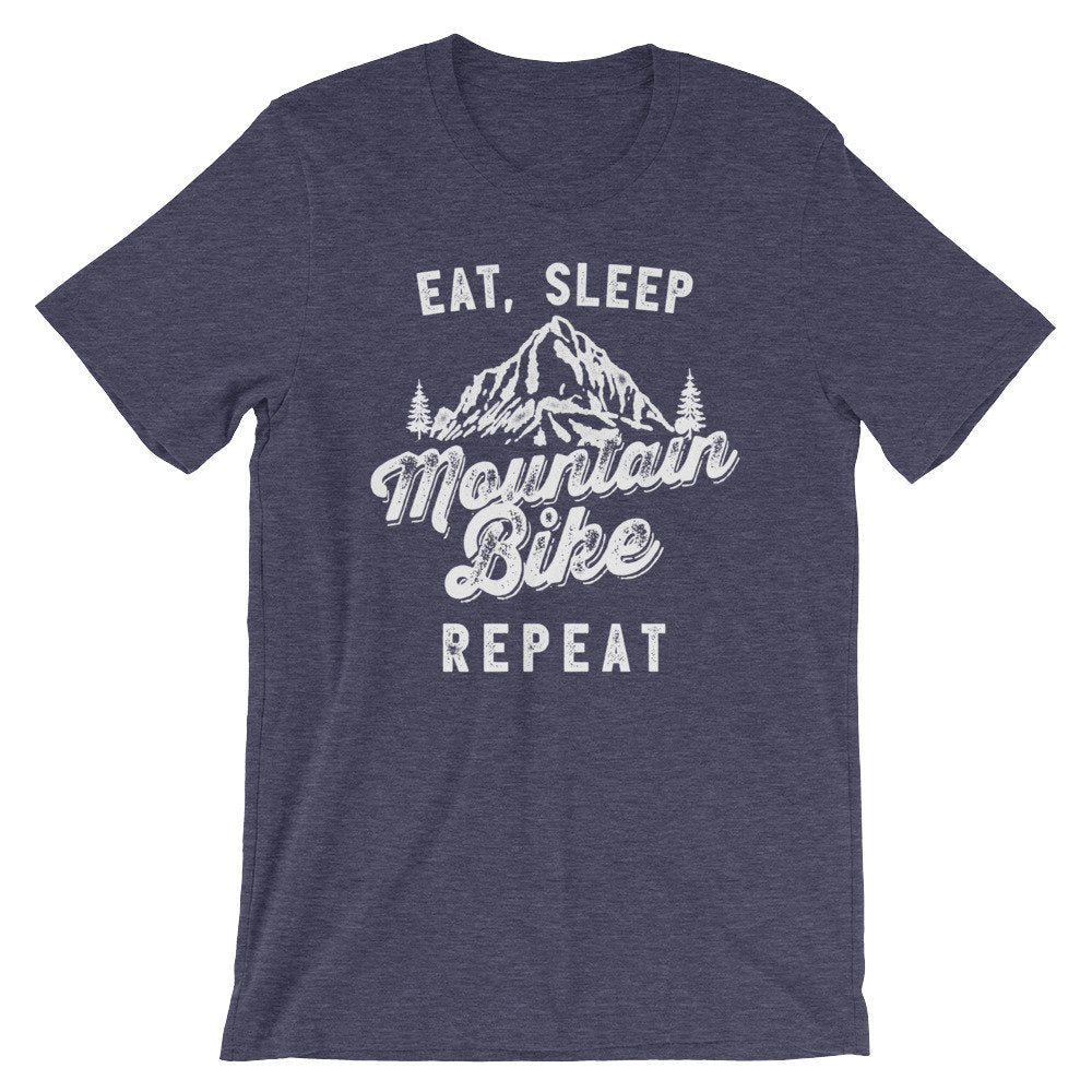 Eat Sleep Mountain Bike Repeat Unisex Shirt - Mountain Bike Shirt, Mountain Shirt, Mountain Bike Gift, Bike Shirt, Bike Gift, Biker Shirt