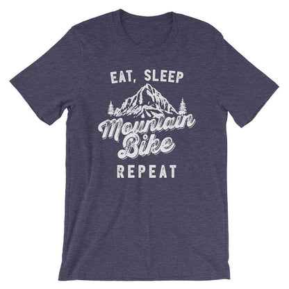 Eat Sleep Mountain Bike Repeat Unisex Shirt - Mountain Bike Shirt, Mountain Shirt, Mountain Bike Gift, Bike Shirt, Bike Gift, Biker Shirt