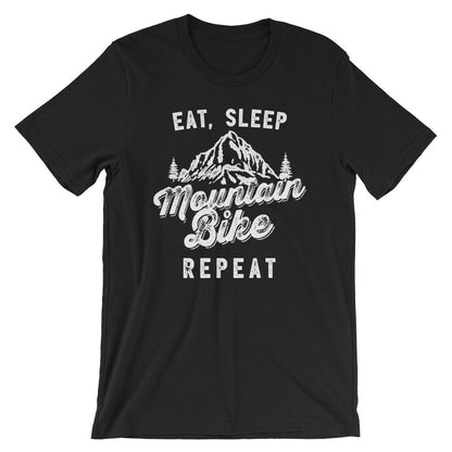 Eat Sleep Mountain Bike Repeat Unisex Shirt - Mountain Bike Shirt, Mountain Shirt, Mountain Bike Gift, Bike Shirt, Bike Gift, Biker Shirt