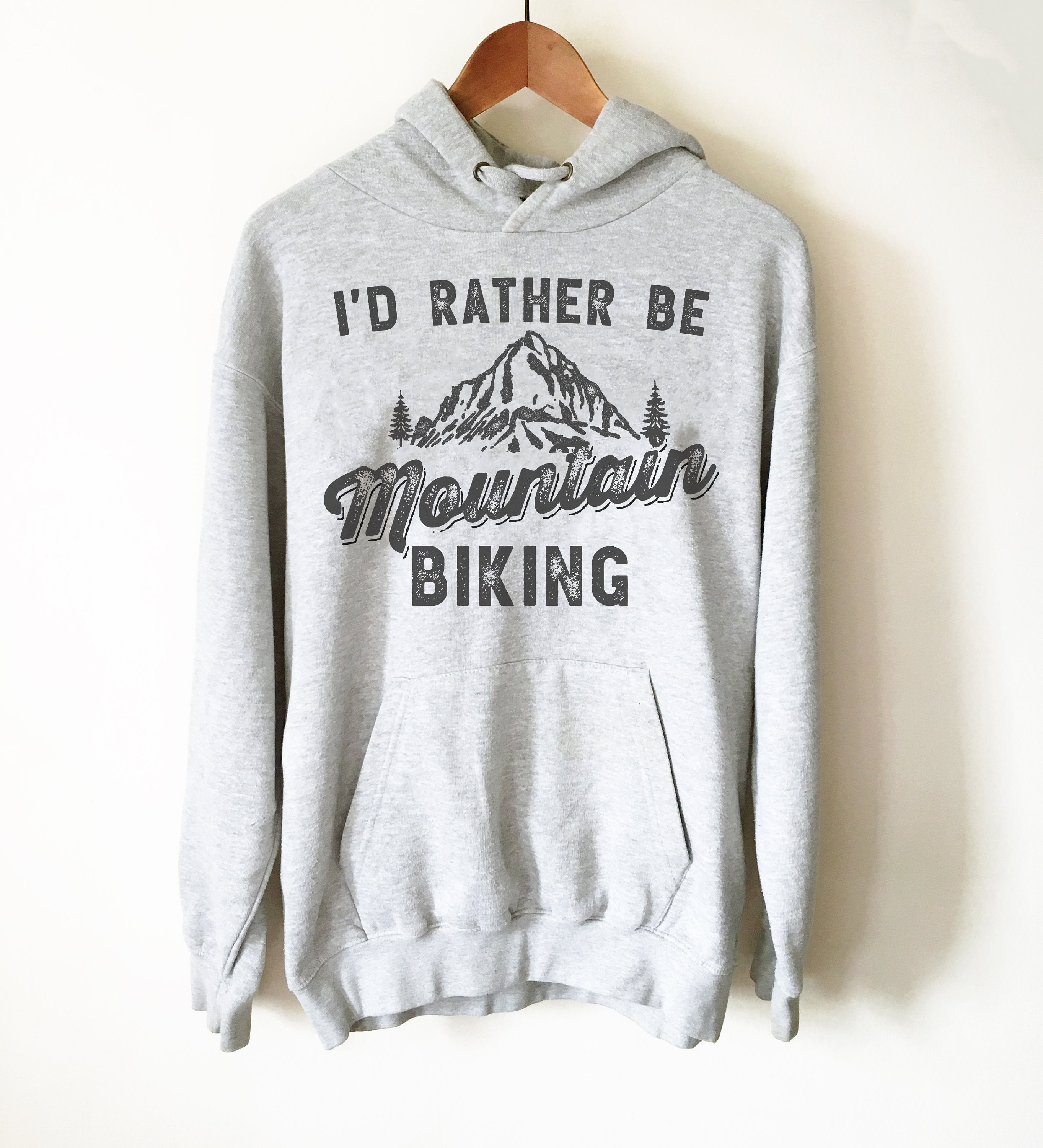 I’d Rather Be Mountain Biking Hoodie - Mountain Bike Shirt, Mountain Shirt, Mountain Bike Gift, Bike Shirt, Bike Gift, Biker Shirt - Stag & Peach Co