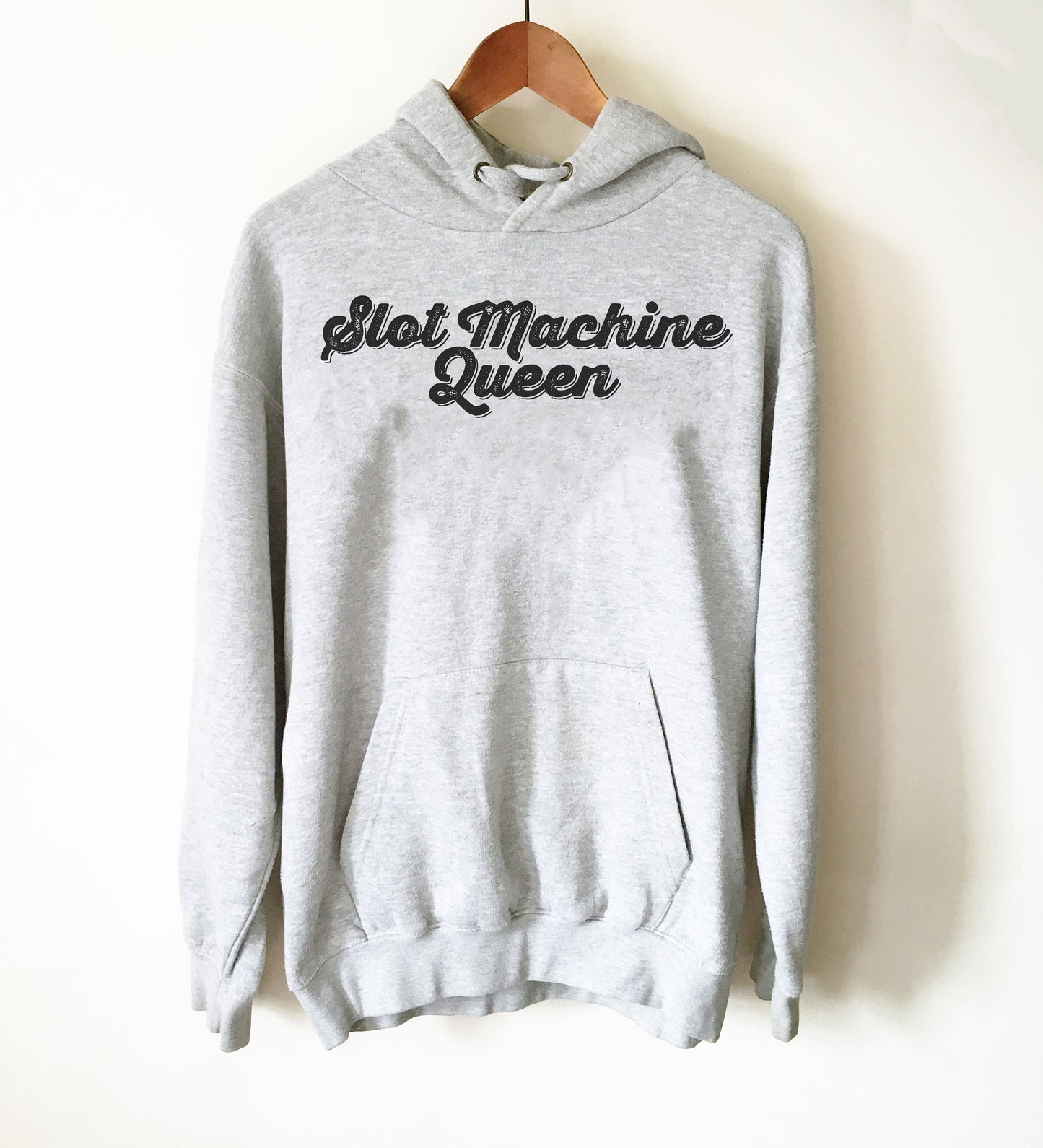 Slot Machine Queen Hoodie - Casino Shirt, Casino Gift, Las Vegas Shirt, Arcade Shirt, Bachelorette Party Shirt, Jackpot Shirt