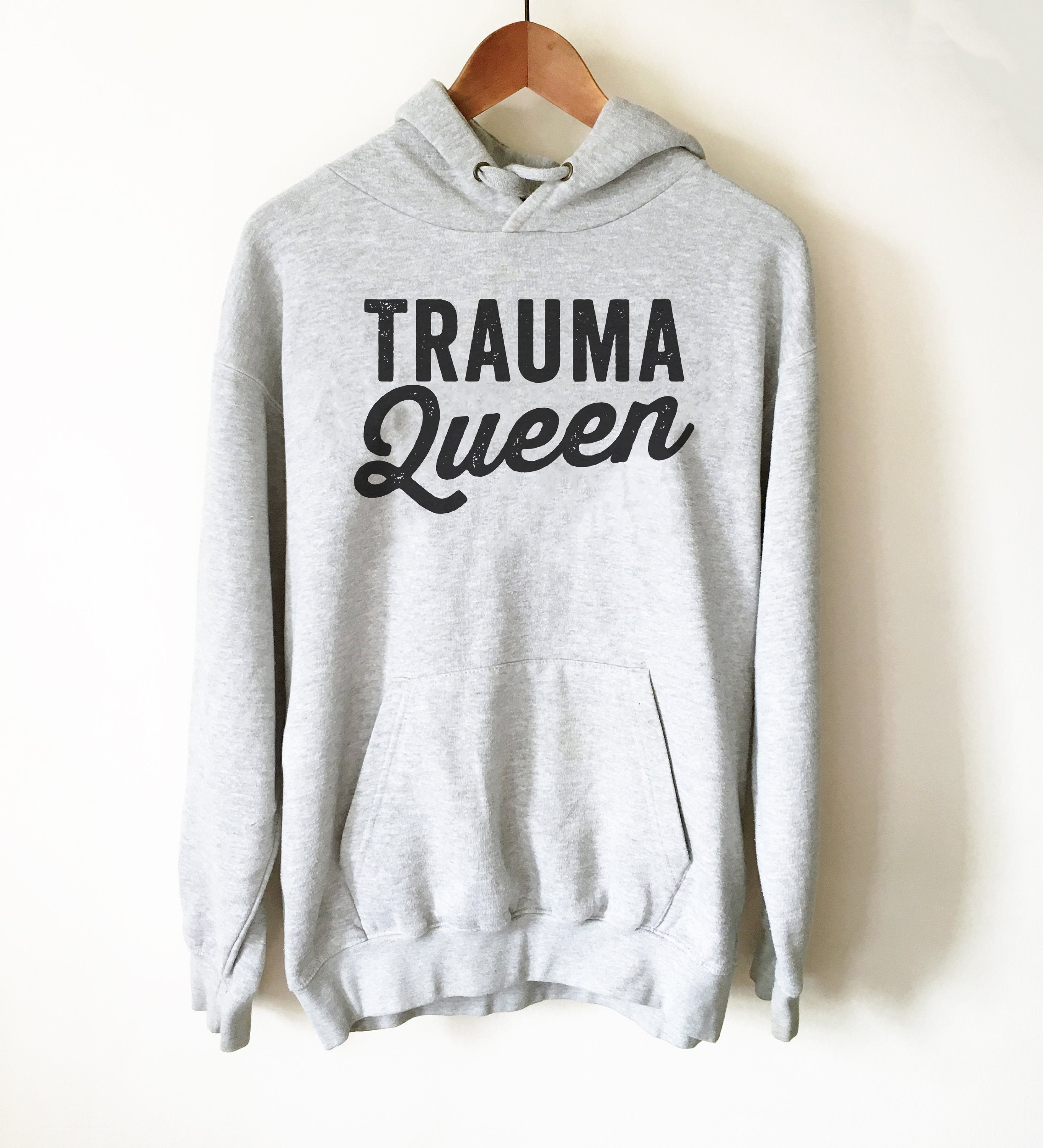 Trauma Queen Hoodie - Paramedic Shirt, Paramedic Gift, EMT Gifts, EMT Shirt, First Responder Gift, EMT Graduation, Nurse Shirt - Stag & Peach Co
