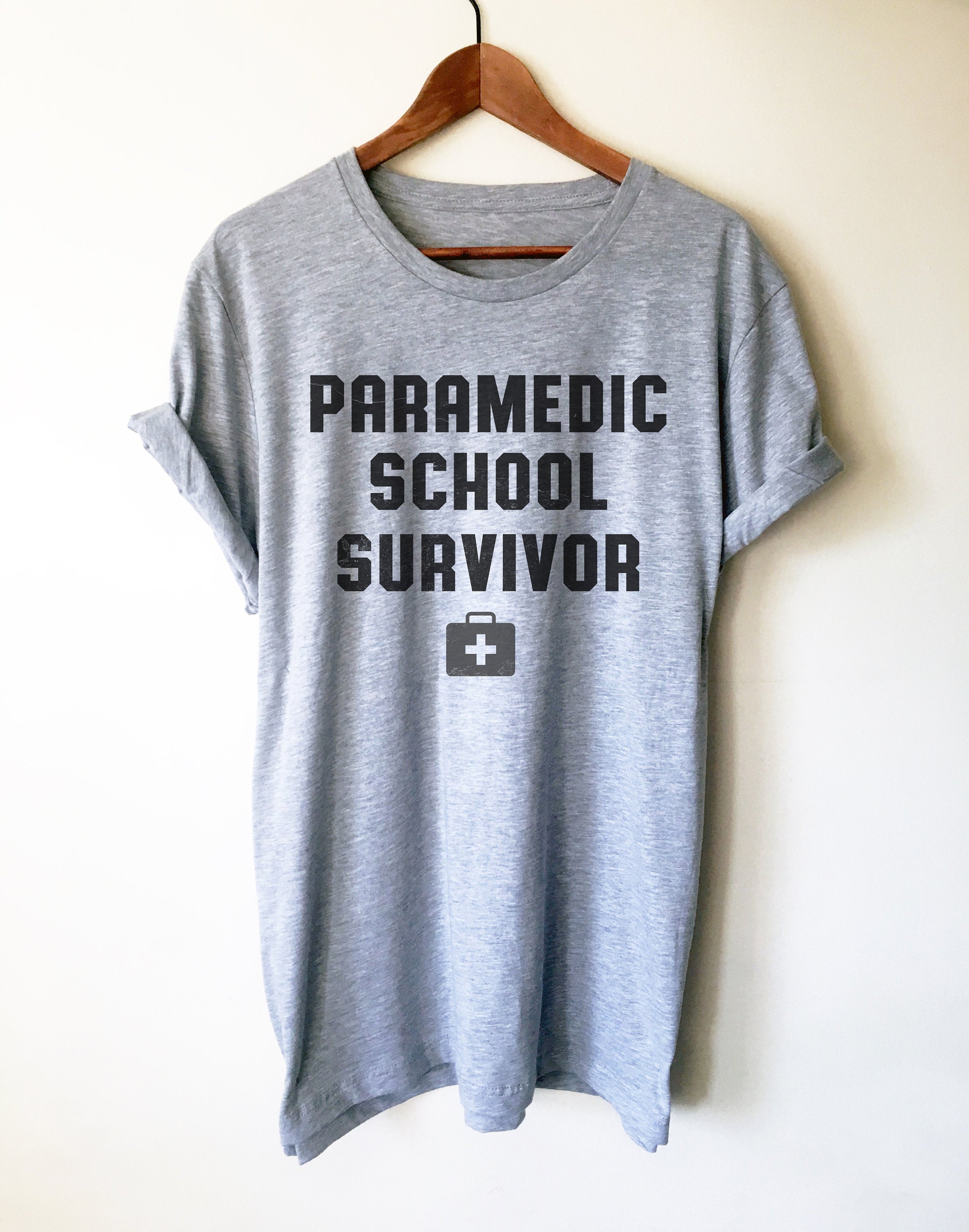 Paramedic School Survivor Unisex Shirt - Paramedic Shirt, Paramedic Gift, EMT Gifts, EMT Shirt, First Responder Gift, Medical Student Gift - Stag & Peach Co