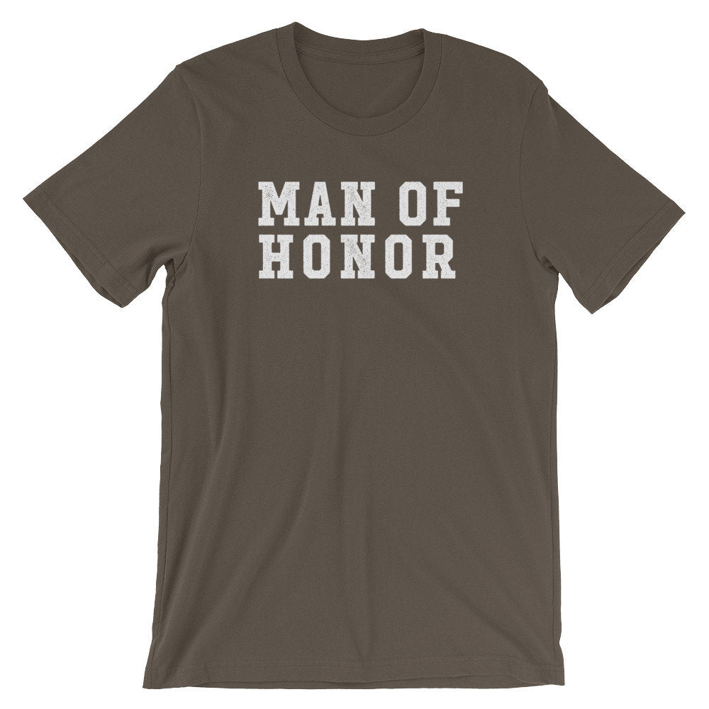 Man Of Honor Unisex Shirt - Best Man Shirt, Bachelor Party Shirt, Wedding Party,  Grooms Party, Best Man Gift, Best Buddy, Wedding Ceremony