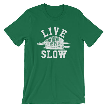 Live Slow Unisex Shirt - Turtle Shirt, Sea Turtle, Sea Turtle Gifts, Turtle Lover, Marine Biologist Gift, Nap Shirt, Lazy Shirt