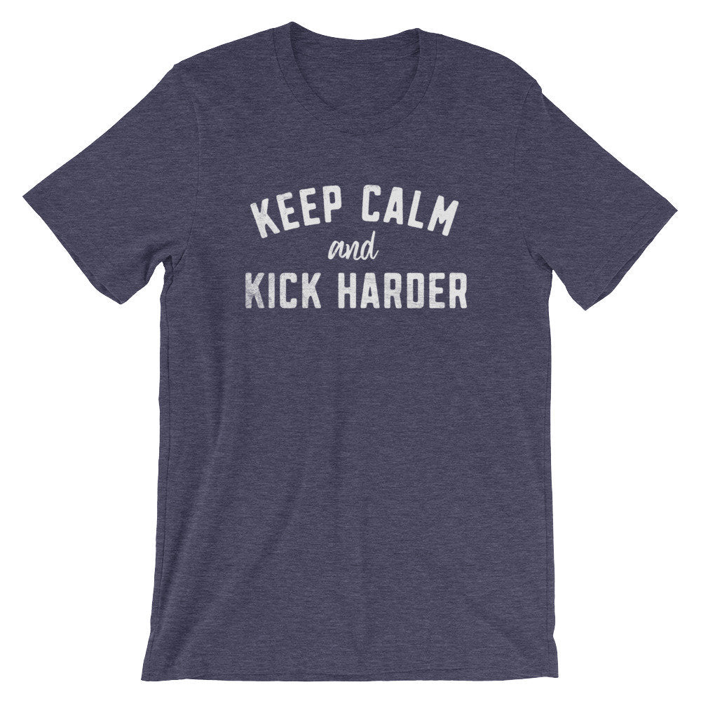 Keep Calm And Kick Harder Unisex Shirt - Karate Shirt, Karate Gift, Martial Arts, Judo, Jiu Jitsu, Kung Fu, Gift For Coach, Boxing Shirt