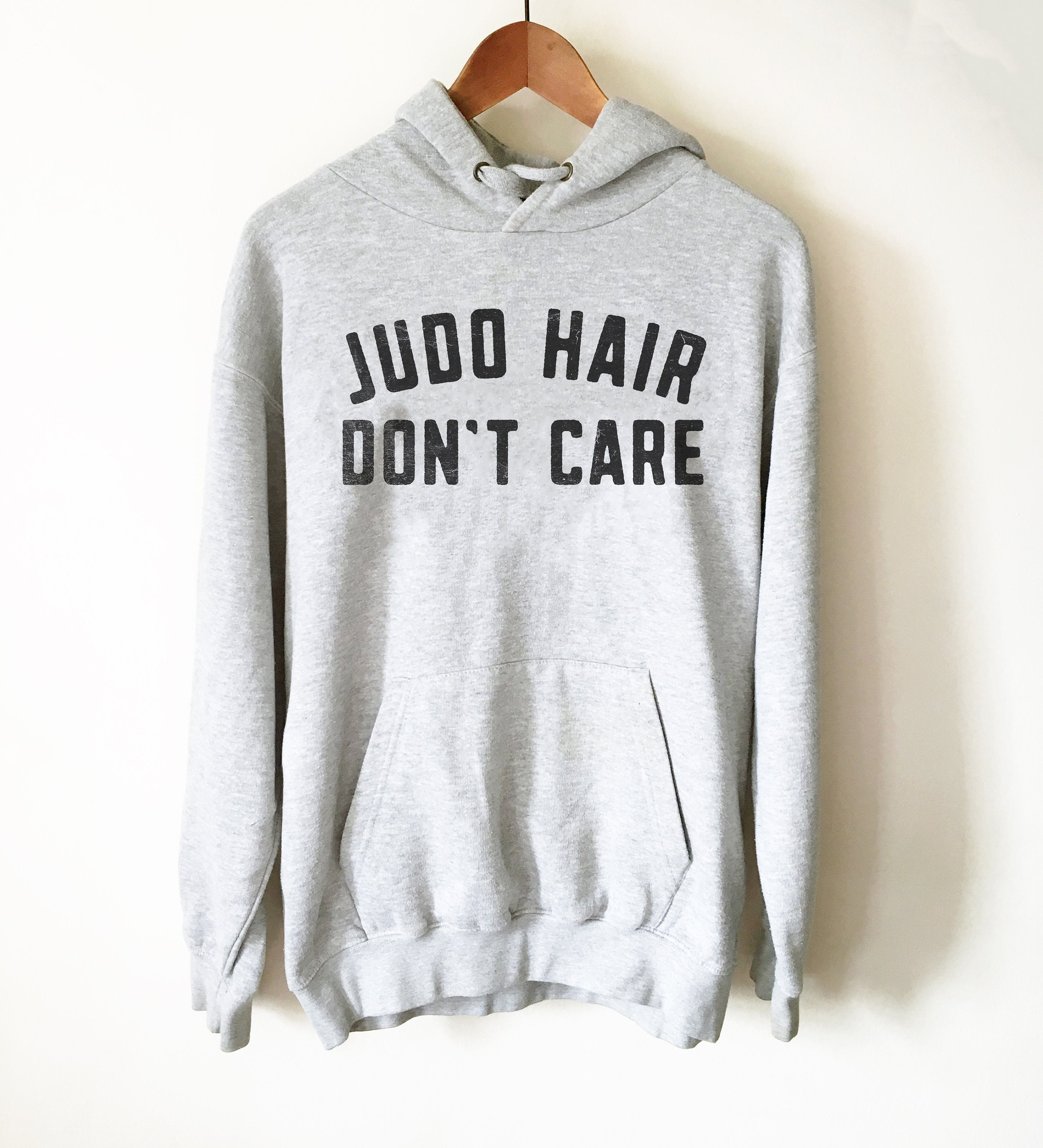 Judo Hair Don't Care Hoodie - Judo Shirt, Judo Gift, Judo Coach, Karate Shirt, Karate Gift, Martial Arts, Jiu Jitsu, Kung Fu, Gift For Coach - Stag & Peach Co
