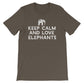 Keep Calm & Love Elephants Unisex