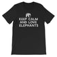 Keep Calm & Love Elephants Unisex