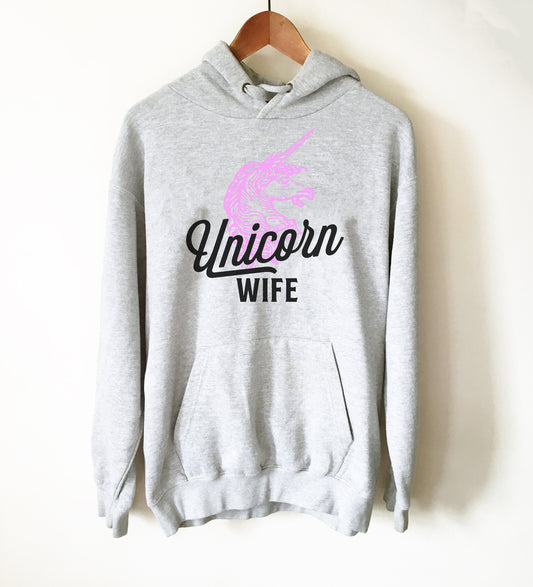 Unicorn Wife Hoodie - Unicorn T Shirt, Unicorn Gift, Unicorn Birthday, Unicorn Party, Wife Shirt, Wife Gift, Gift For Wife, Anniversary Gift