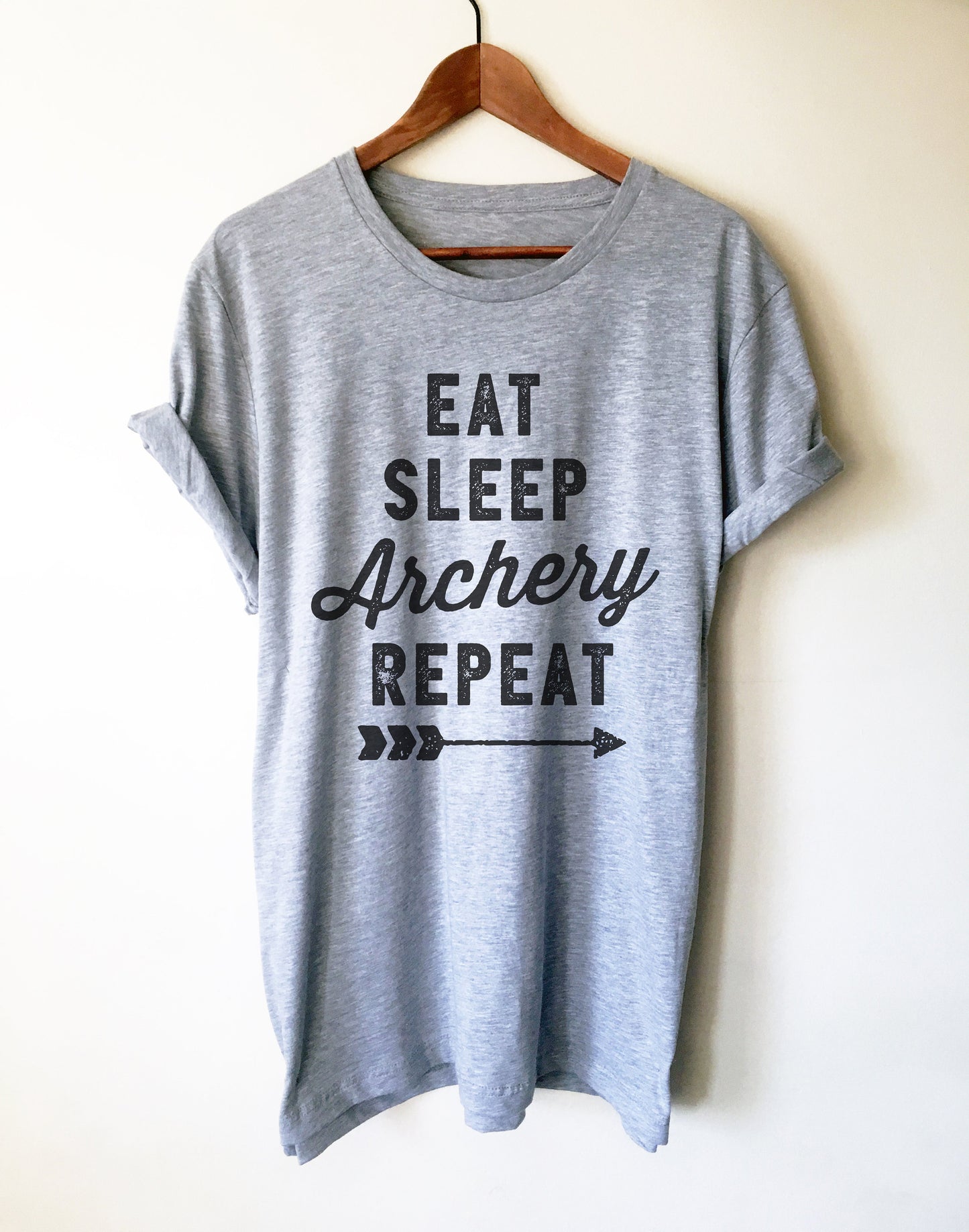 Eat Sleep Archery Repeat Unisex Shirt - Archery Shirt, Archery, Archer, Archery Gift, Archery Bow, Archer Shirt, Archery Target