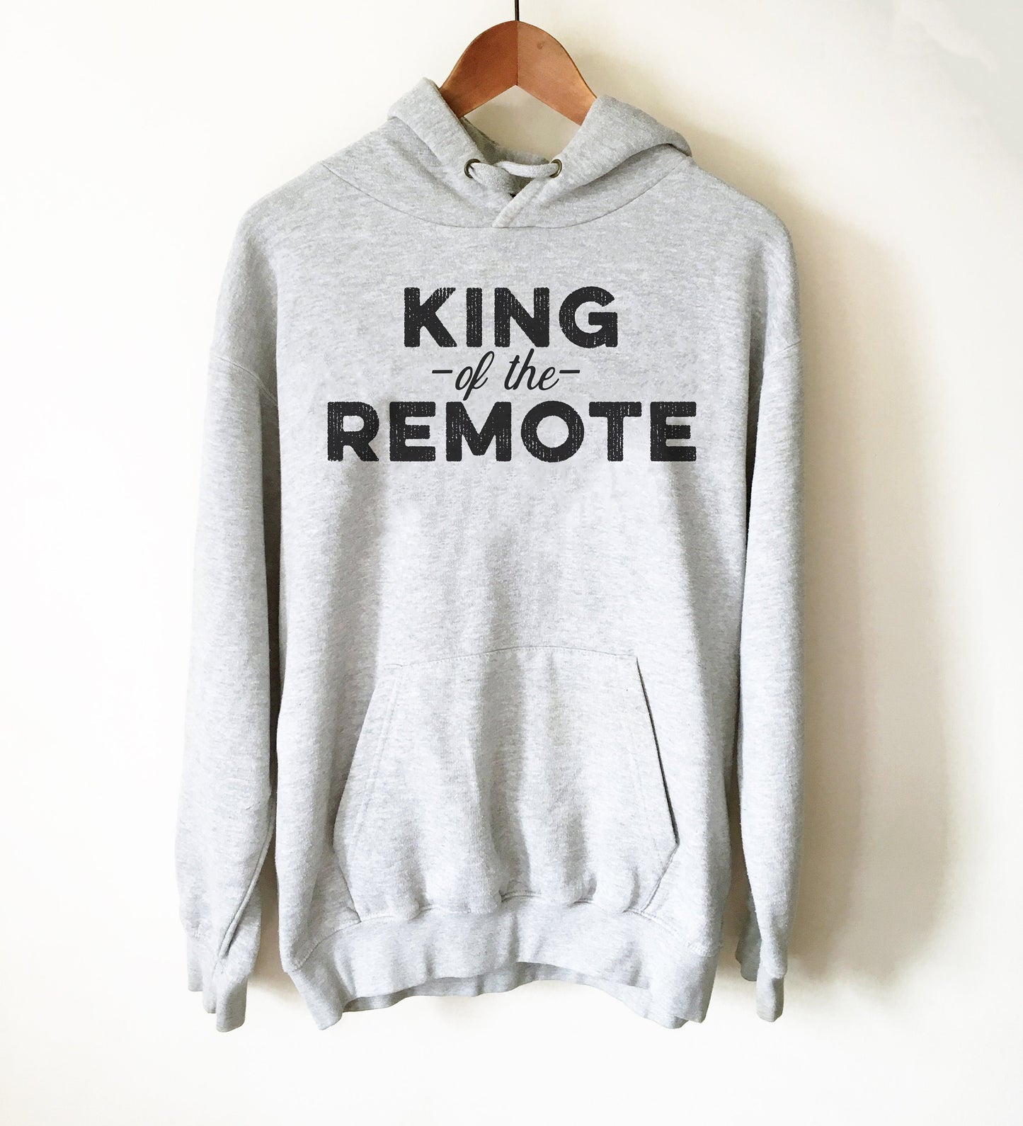 King Of The Remote Hoodie - tv Shirt, tv Gift, tv Show Shirt, Television Shirt, Television Gift, Reality tv Shirt