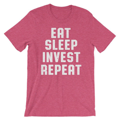 Eat Sleep Invest Repeat Unisex Shirt - Banker Shirt, Banker Gift, Finance Planner, Accountant Shirt, Finance Shirt, Stock Broker Shirt