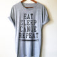 Eat Sleep Canoe Repeat Unisex Shirt