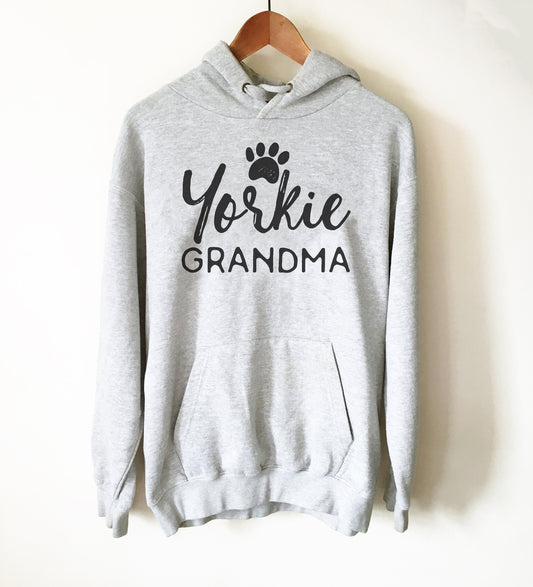 Yorkie Grandma Hoodie - Yorkie Shirt, Yorkie Gifts, Yorkie Print, Yorkshire Terrier Gift, Yorkshire Terrier Shirt, Yorkie Owner