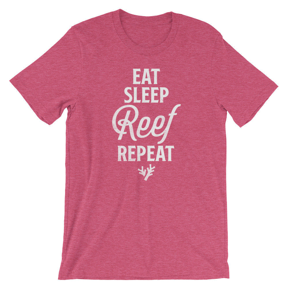 Eat Sleep Reef Repeat Unisex Shirt - Aquarium Shirt, Fish Shirt, Fish Lover Gift, Tropical Fish Shirt, Surfer Shirt, Diving Shirt - Stag & Peach Co