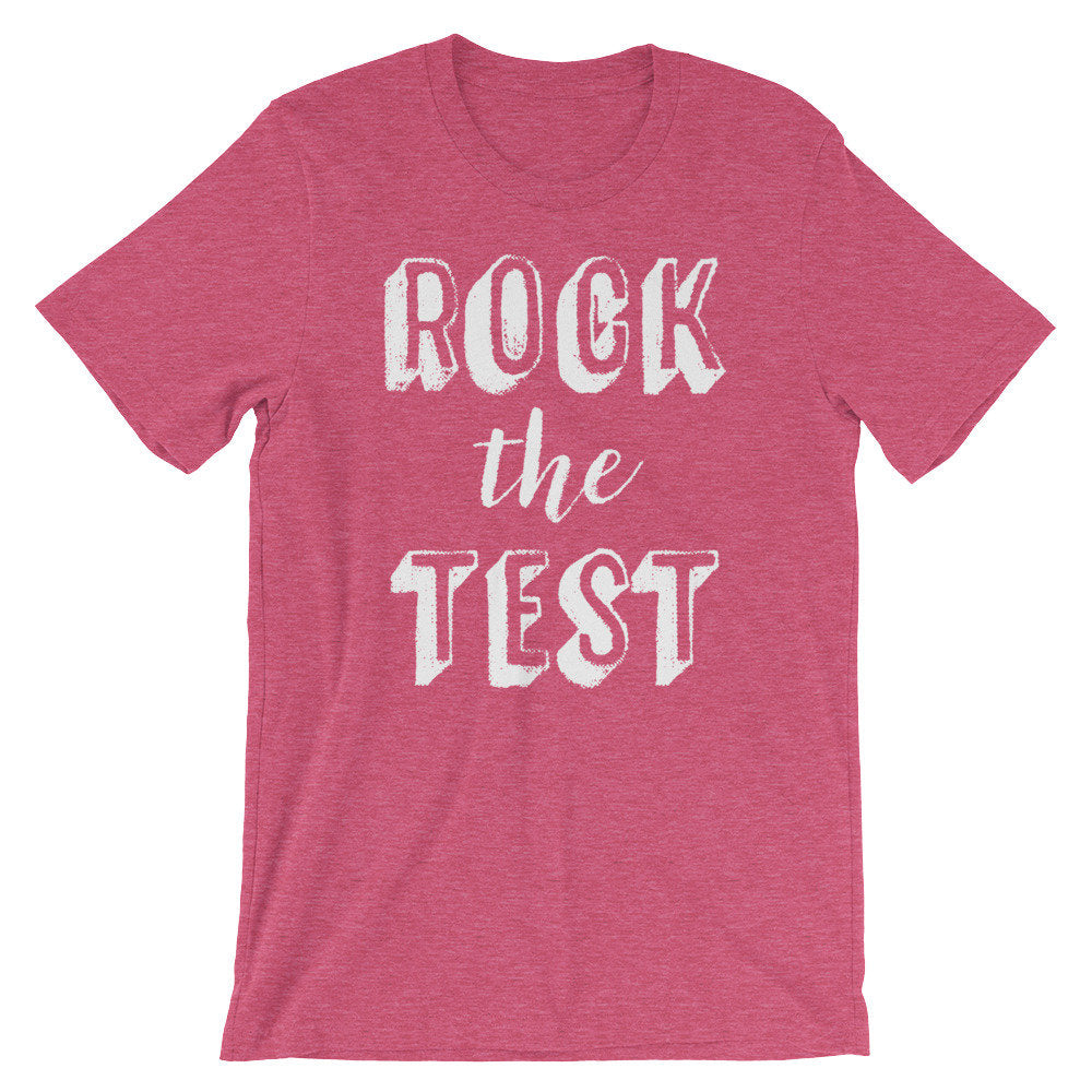 Rock The Test Unisex Shirt - College Student Gift, Finals Week Shirt, Professor Shirt, Lecturer Shirt, Student Shirt, Finals Shirt