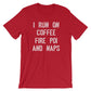 I Run On Coffee Fire Poi And Naps Unisex Shirt -Fire Poi Shirt, Fire Poi Gift, Performance Art Gift, Juggling Shirt, Circus Shirt, Poi Shirt