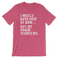 My Coach Scares Me Unisex Shirt - Funny Workout Shirt, Cute Workout Shirts, Workout Gifts, Gym Shirts, Fitness Shirt, Funny Workout