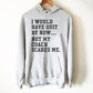 My Coach Scares Me Hoodie - Funny Workout Shirt, Cute Workout Shirts, Workout Gifts, Gym Shirts, Fitness Shirt, Funny Workout