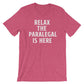 Relax The Paralegal Is Here Unisex Shirt - Paralegal Gift, Paralegal Shirt, Attorney Shirt, Lawyer Shirt, Law School Gift, Paraprofessional