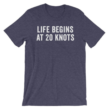 Life Begins At 20 Knots Unisex Shirt - Kitesurf Shirt, Kitesurf Gift, Kite Surf Shirt, Kite Surf Gift, Kite Shirt, Beach Shirt