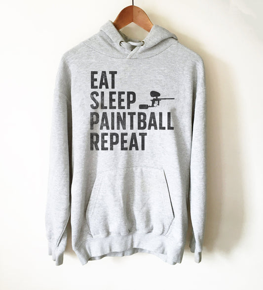 Eat Sleep Paintball Repeat Hoodie - Paintball Shirt, Paintball Gift, Bachelor Party Shirt, Bachelorette Party Shirt, Team T-Shirts