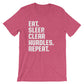 Eat Sleep Clear Hurdles Repeat Unisex Shirt - Hurdles Shirt, Hurdles Gift, Track Shirt, Track Gift, Track Mom Shirt, Track and Field
