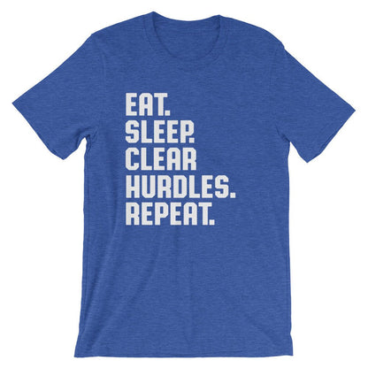 Eat Sleep Clear Hurdles Repeat Unisex Shirt - Hurdles Shirt, Hurdles Gift, Track Shirt, Track Gift, Track Mom Shirt, Track and Field
