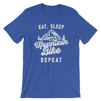 Eat Sleep Mountain Bike Repeat Unisex Shirt - Mountain Bike Shirt, Mountain Shirt, Mountain Bike Gift, Bike Shirt, Bike Gift, Biker Shirt