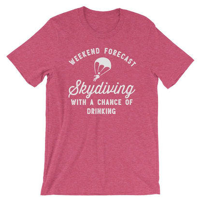 Skydiving With A Chance Of Drinking Unisex Shirt - Skydiving Shirt, Skydiving Gift, Parachute Shirt, Rigger Shirt, Adventure Shirt