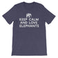 Keep Calm & Love Elephants Unisex