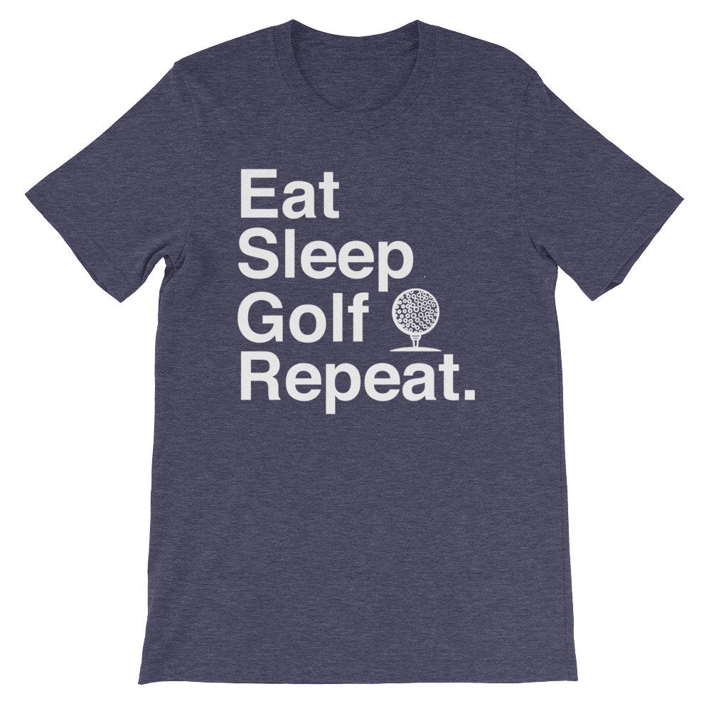 Eat Sleep Golf Repeat Unisex Shirt - Golf Shirt, Golf Gift, Golf Birthday Party, Grandpa Golf Gift, Golf Gift For Women, Golfing Shirt - Stag & Peach Co