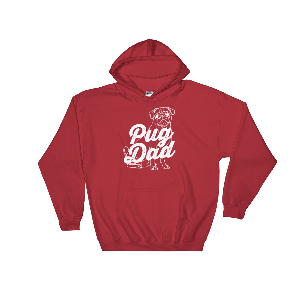Pug Dad Hoodie - Pug Shirt, Pug - Stag & Peach Co