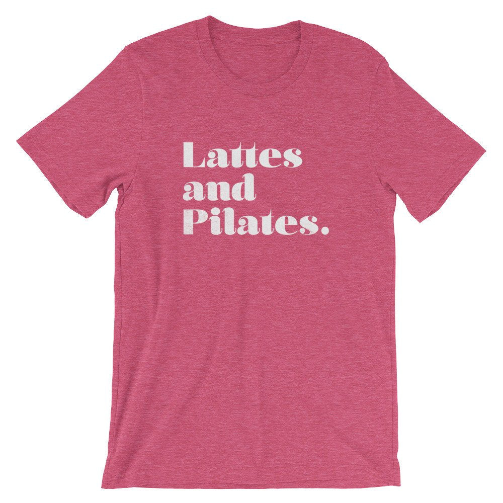 Lattes & Pilates Unisex Shirt - Pilates Shirt, Pilates Gift, Pilates Clothes, Pilates Instructor, Pilates Workout