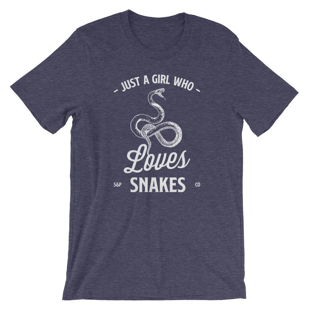 Just A Girl Who Loves Snakes Unisex Shirt - Snake Shirt, Herpetology Shirt, Reptile Shirt, Zoology Shirt, Exotic Pets Shirt, Snake Charmer
