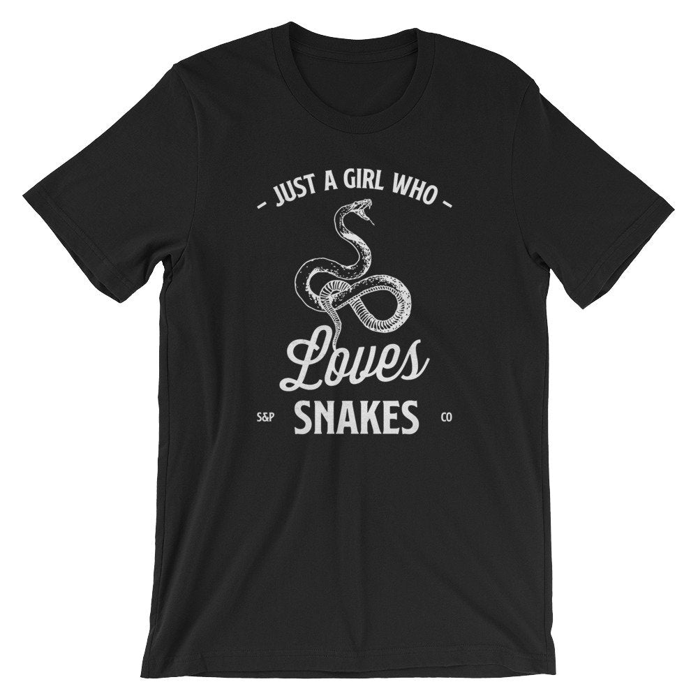 Just A Girl Who Loves Snakes Unisex Shirt - Snake Shirt, Herpetology Shirt, Reptile Shirt, Zoology Shirt, Exotic Pets Shirt, Snake Charmer