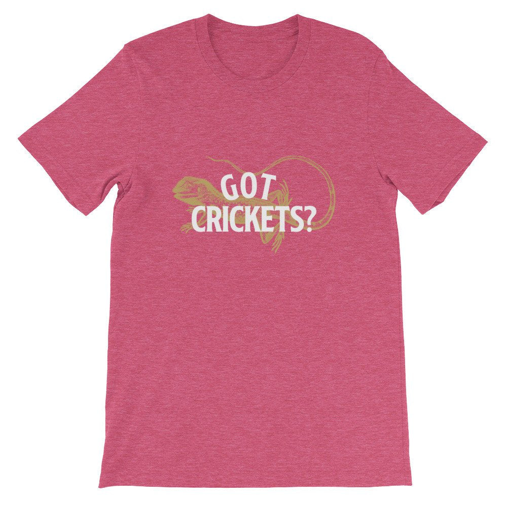 Got Crickets? Unisex Shirt - Bearded Dragon Shirt, Bearded Dragon Gift, Reptile Shirt, Reptile Gift, Beardie, Reptile Lover