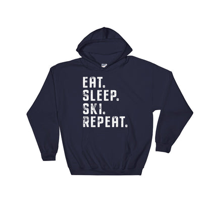 Eat Sleep Ski Repeat Hoodie - Ski
