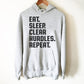 Eat Sleep Clear Hurdles Repeat Hoodie - Hurdles Shirt, Hurdles Gift, Track Shirt, Track Gift, Track Mom Shirt, Track and Field