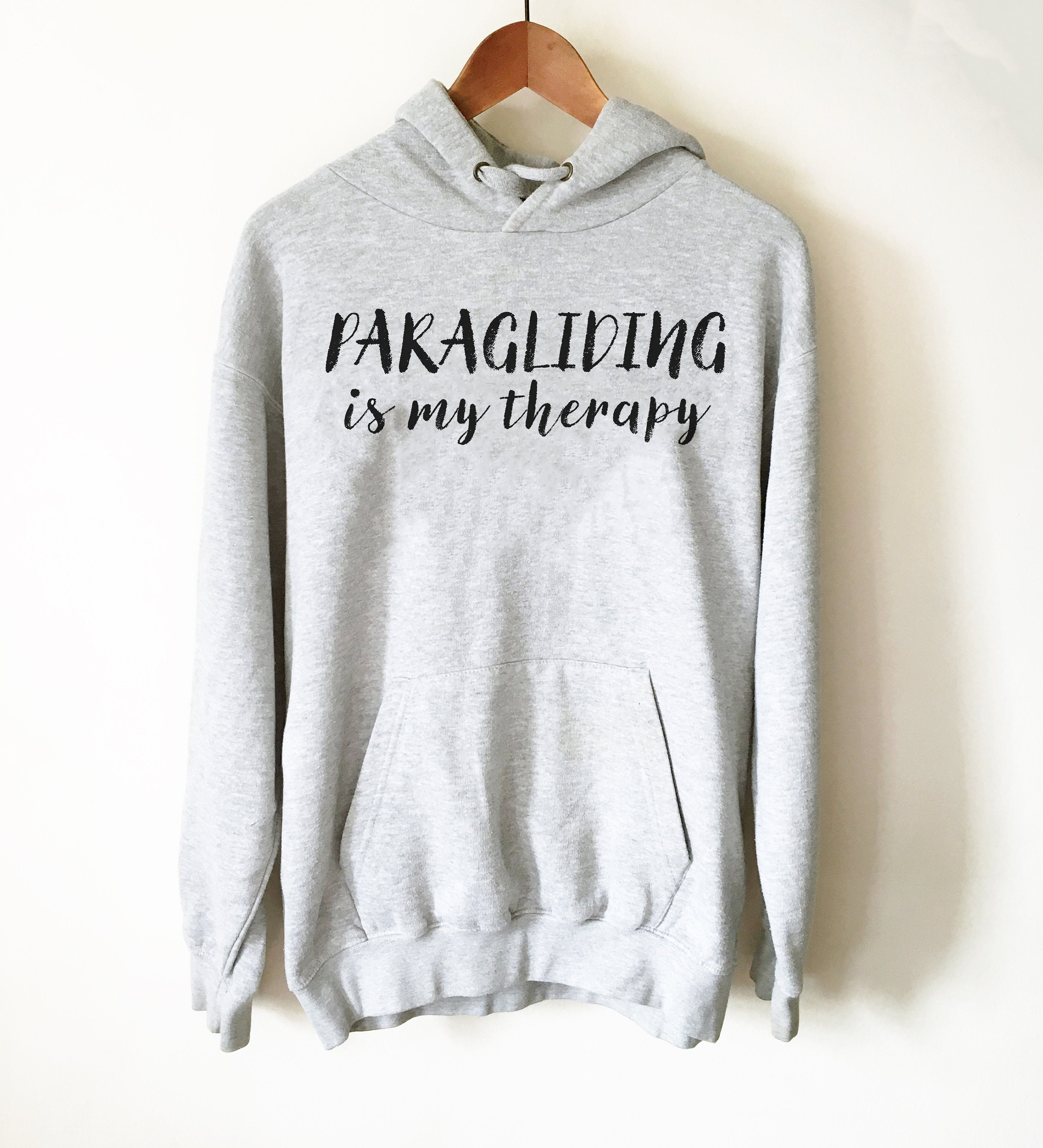 Paragliding Hoodie - Paragliding Shirt, Paraglider Gift, Adventure Awaits, Sky Dive Challenge, Outdoors Guy, Outdoors Girl, Action Shirt - Stag & Peach Co