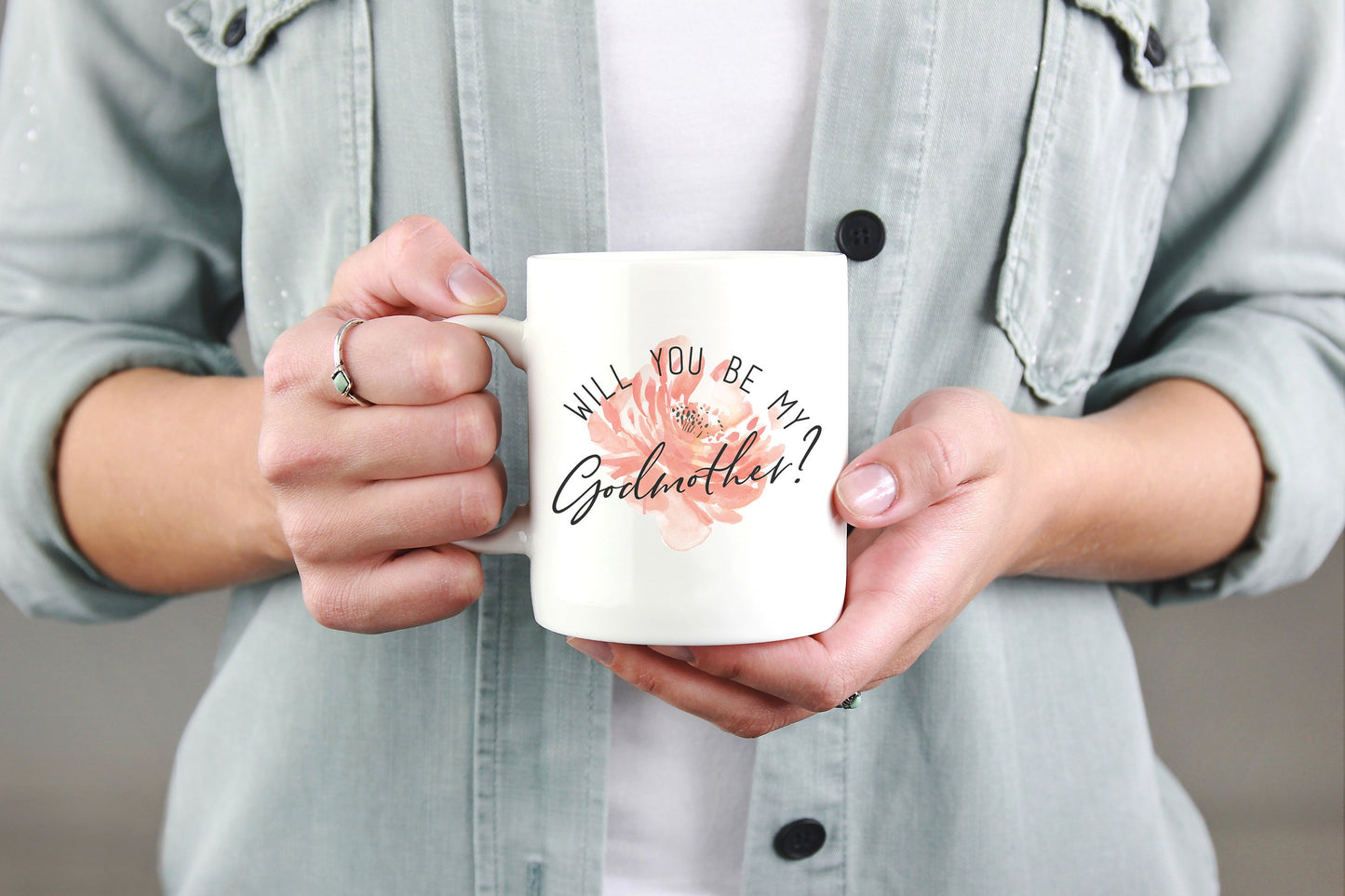 Will You Be My Godmother? Mug - Godmother Gift, Godmother Mug, Godparent Gift, Godmother Proposal, Baby Announcement