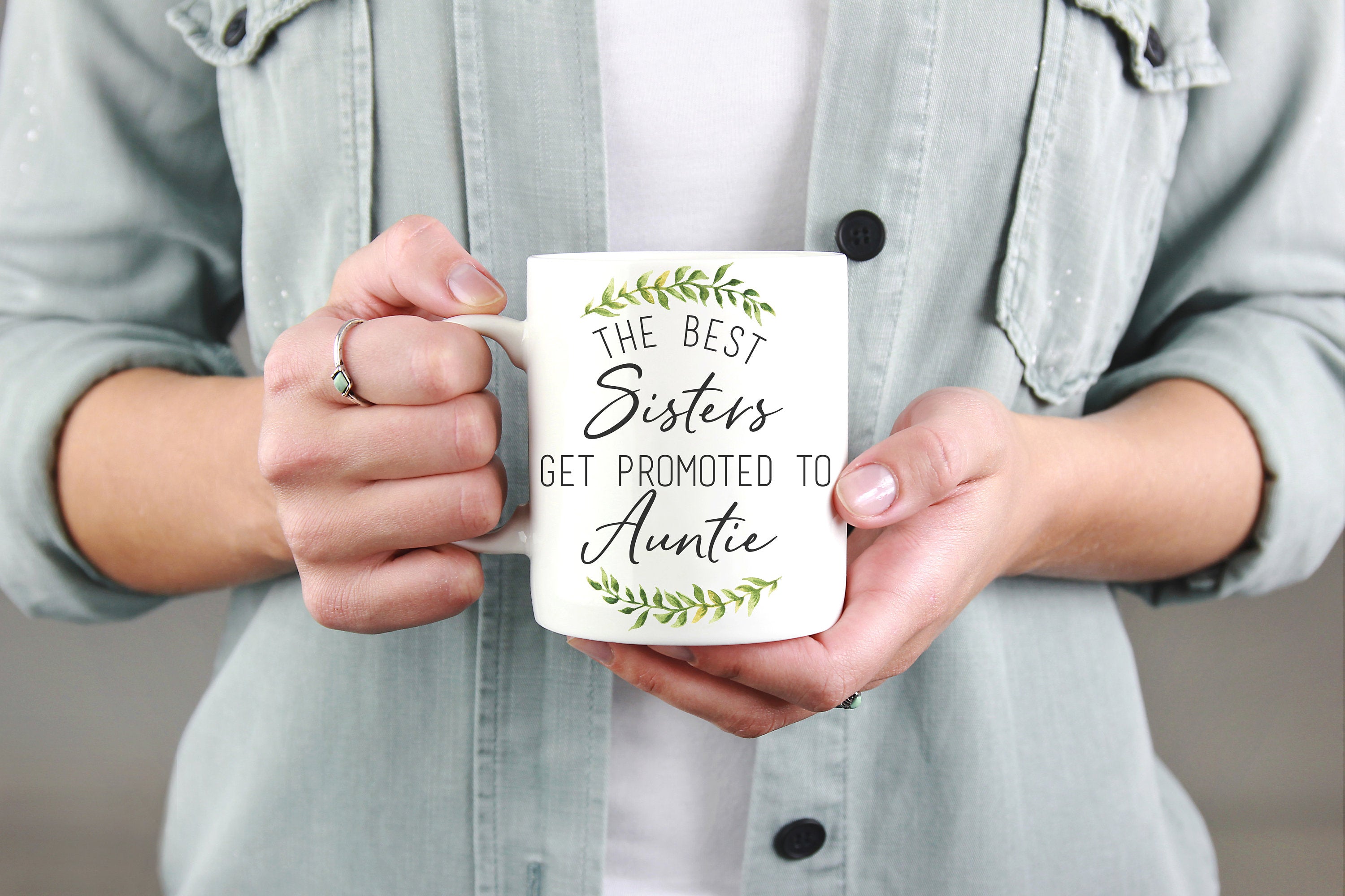 Best Sisters Get Promoted To Auntie Mug – New Aunt Gift