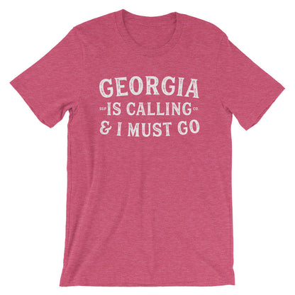 Georgia Is Calling And I Must Go Unisex Shirt - Georgia Shirt, Georgia Gift, Atlanta Shirt, Peach State Shirt, Home State Shirt
