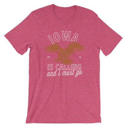 Iowa Is Calling And I Must Go Unisex Shirt - Iowa Shirt, Iowa Gift, State Shirt, Iowa Pride, Iowa State Shirt, Iowa Home Shirt