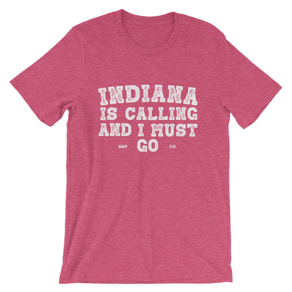 Indiana Is Calling And I Must Go Unisex Shirt - Indiana Shirt, Indiana Gift, State Shirt, Indiana Pride, Midwest Shirt, Indianapolis Shirt