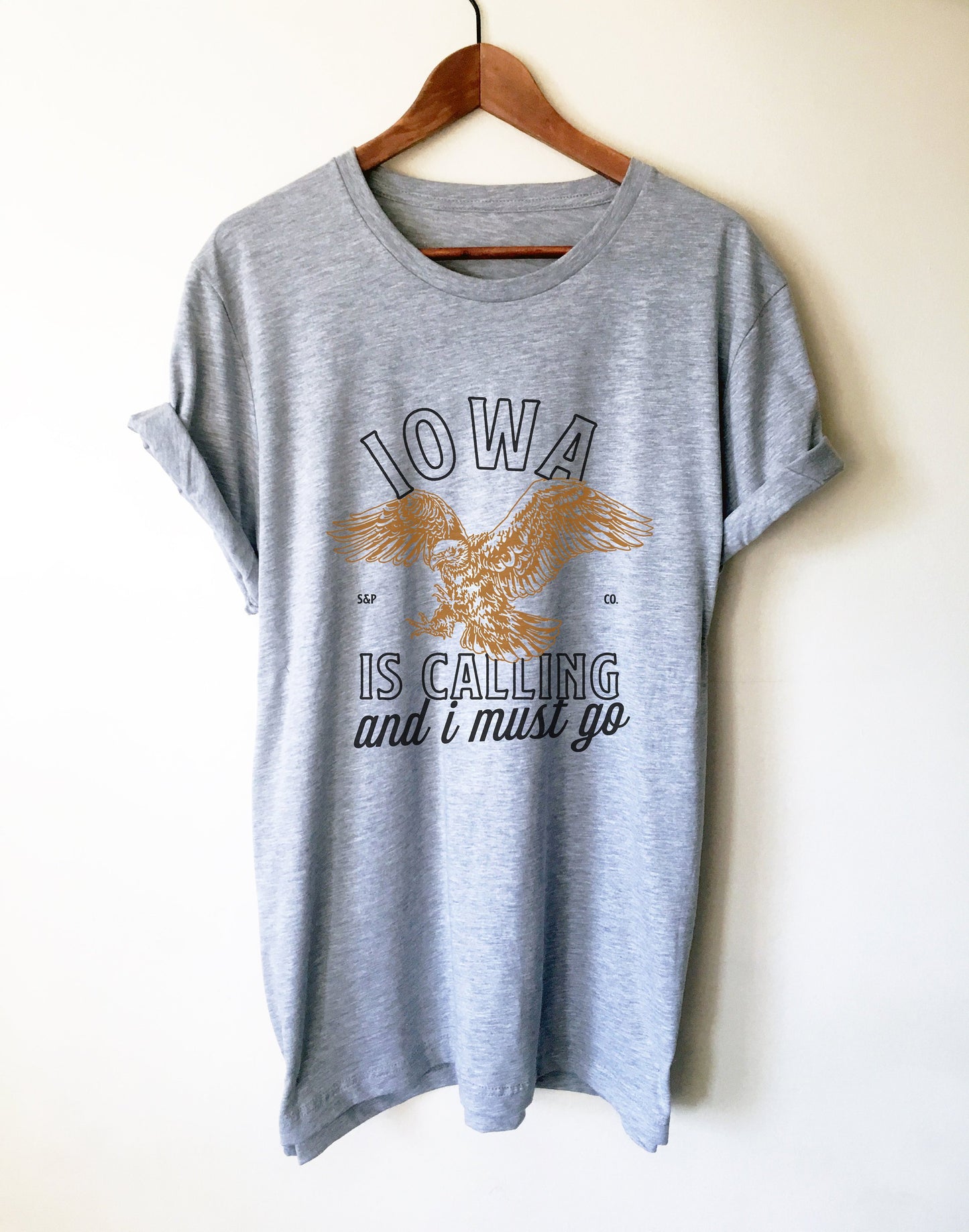 Iowa Is Calling And I Must Go Unisex Shirt - Iowa Shirt, Iowa Gift, State Shirt, Iowa Pride, Iowa State Shirt, Iowa Home Shirt
